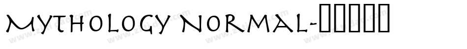 Mythology Normal字体转换